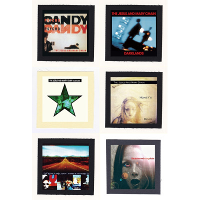 Jesus And Mary Chain - Psychocandy, Darklands, Automatic Album Cloth Patch or Magnet Set 